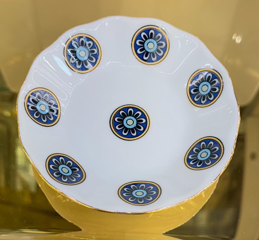 Altın Renkli Yuvarlak Desenli Türk Çay Bardağı Takımı | Luxury Turkish Tea Set - | DUKKANI ISTANBUL