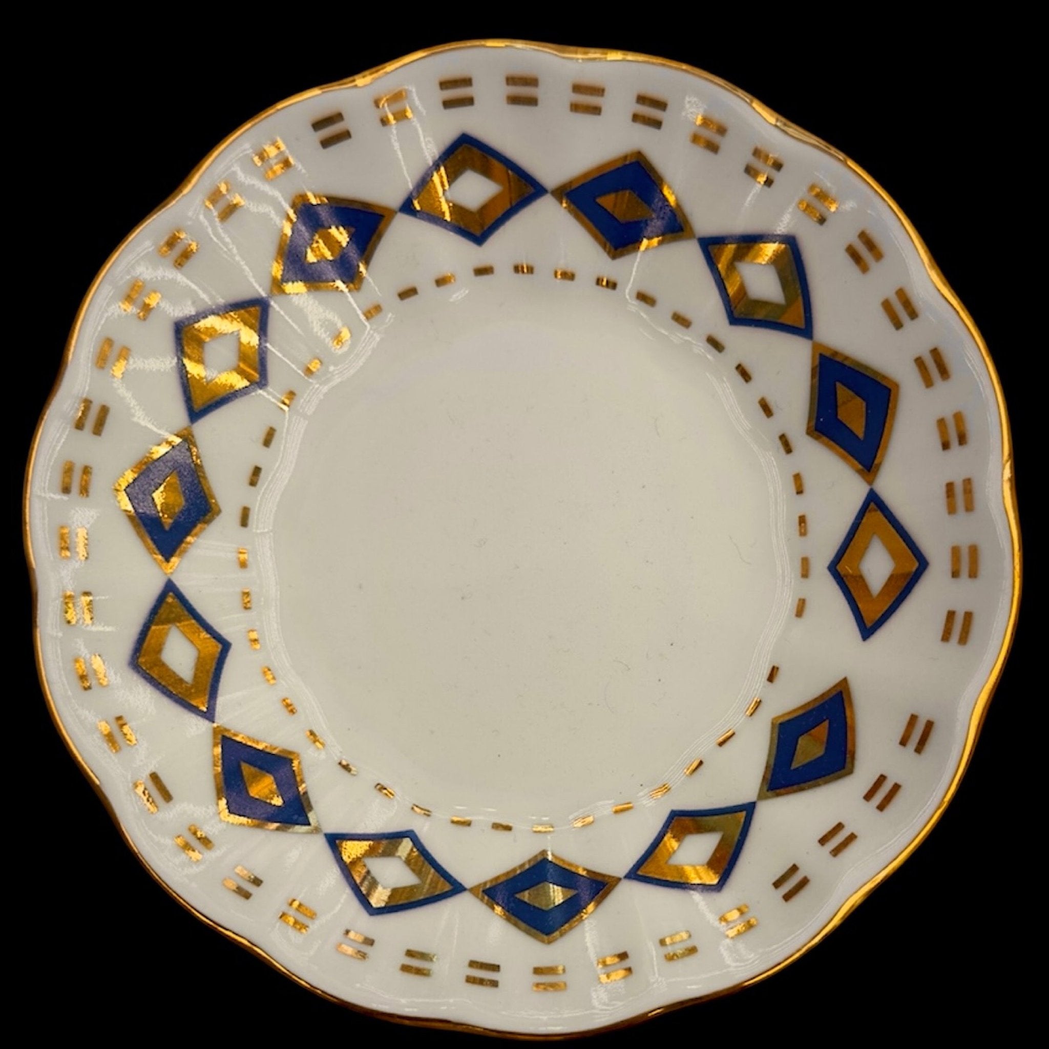 Mavi Baklava Desenli Çay, Mırra ve Demlikli Set | 6 Kişilik El Yapımı Osmanlı Tarzı Lüks Sunum Takımı | Luxury Turkish Tea Set - | DUKKANI ISTANBUL