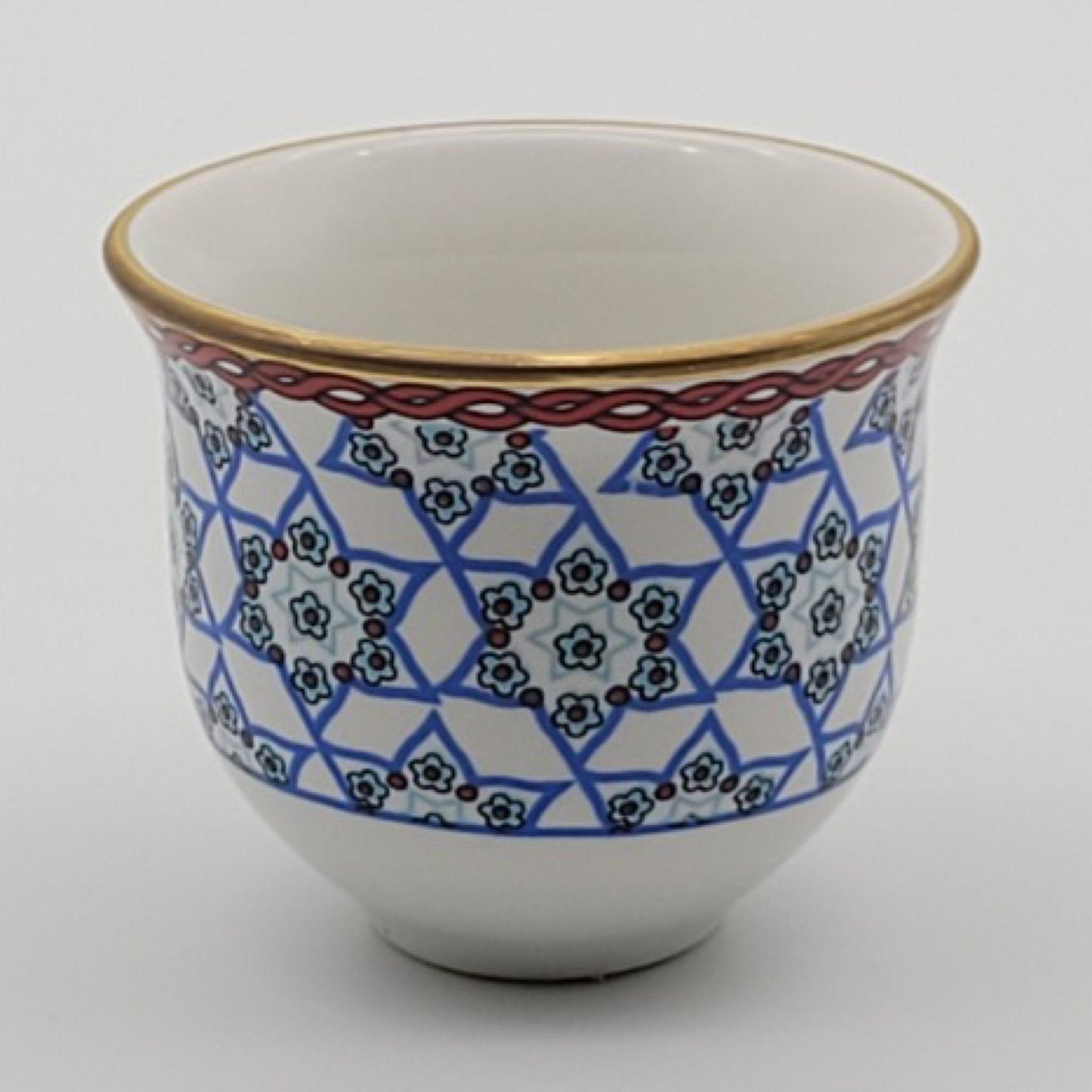 6 Kişilik Yıldız Desenli Porselen Mırra Fincanı Seti – Geleneksel Sunumlara Işıltılı Bir Dokunuş | Luxury Turkish Tea Set - Kahve Fincanı | DUKKANI ISTANBUL