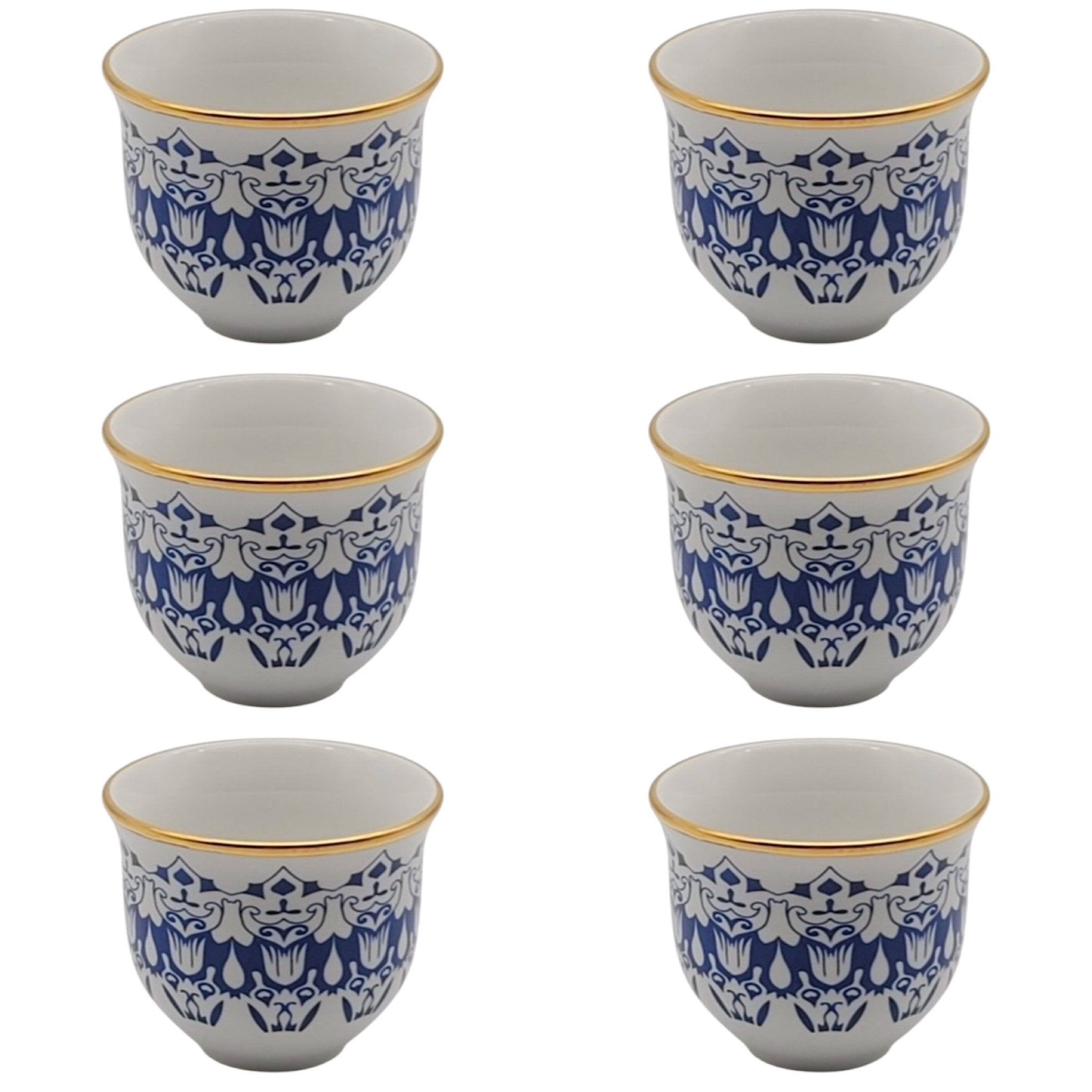Antrasit 6’lı Mırra Fincanı Seti – Geleneksel Sunuma Modern Bir Yorum | Luxury Turkish Tea Set - Kahve Fincanı | DUKKANI ISTANBUL