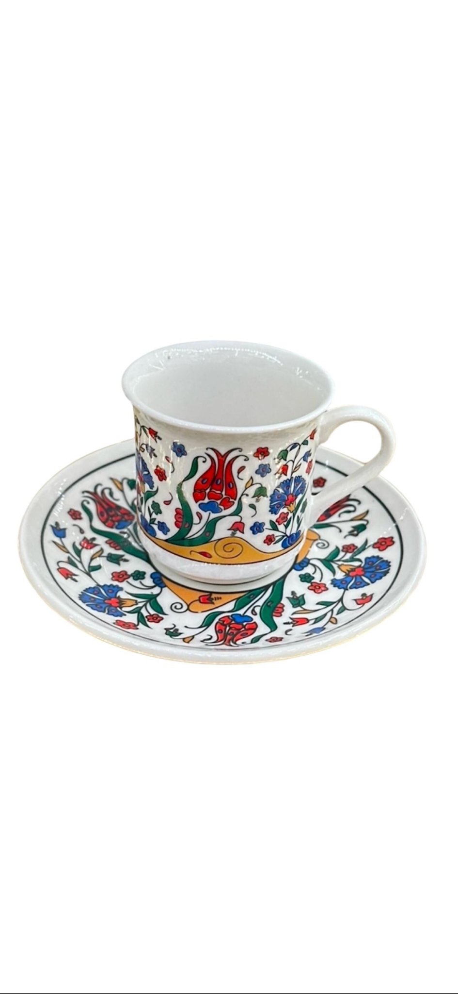 İpek – Lale Desenli Kahve Fincanı | İnceliğin ve Zarafetin Adı | Luxury Turkish Tea Set - | DUKKANI ISTANBUL