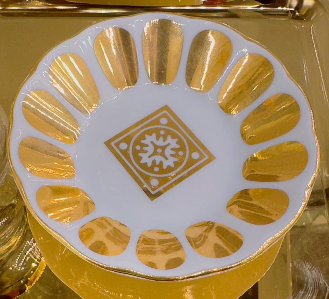Klasik sever Altın Yaldızlı Türk Çay Bardağı Seti | Luxury Turkish Tea Set - | DUKKANI ISTANBUL