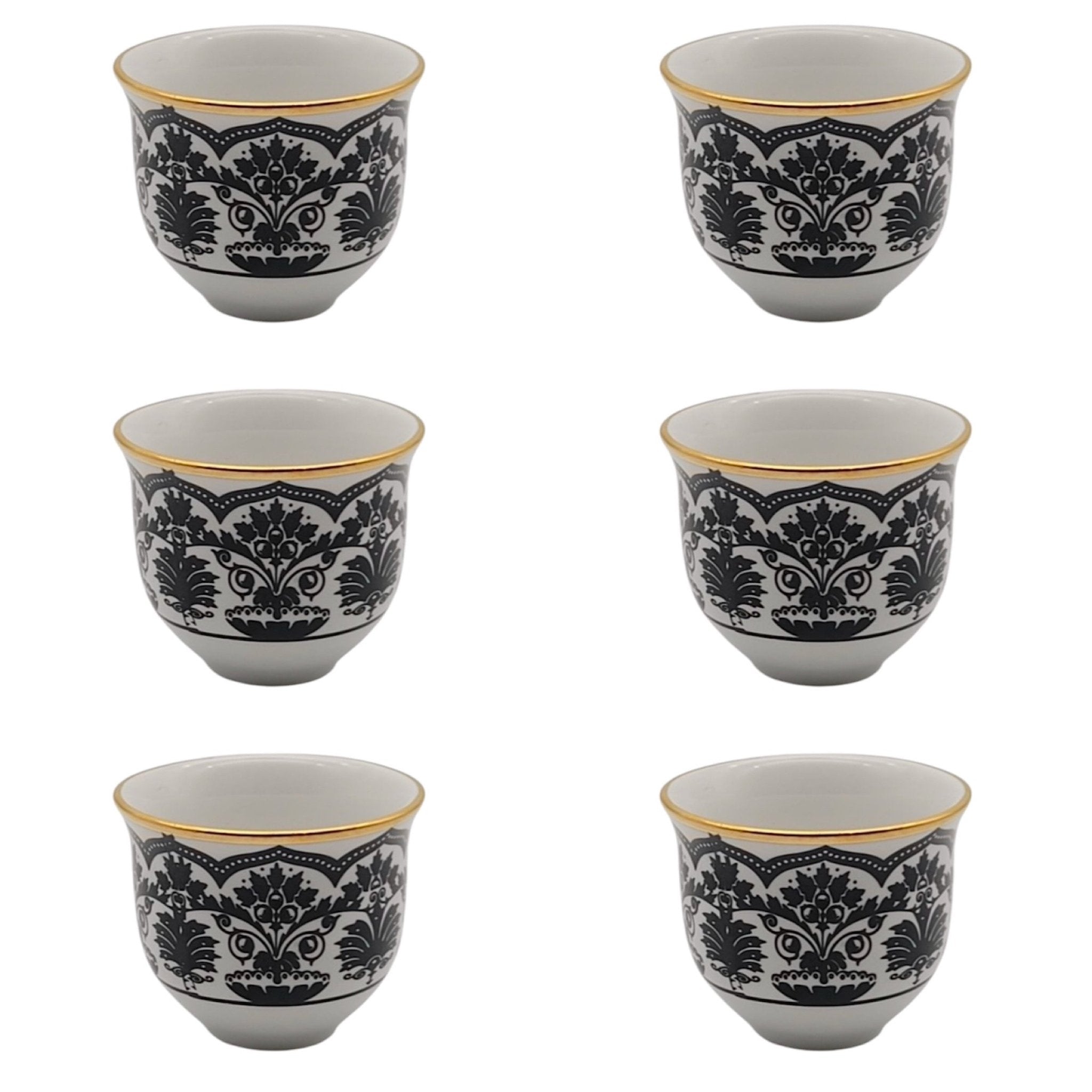 Porselen kahve Gawa kulpsuz Mıra Fincanı Ela Siyah - kahvenin İhtiyacı | Luxury Turkish Tea Set - Kahve Fincanı | DUKKANI ISTANBUL