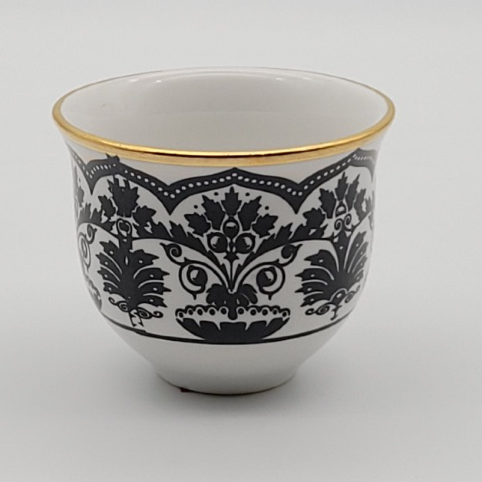 Porselen kahve Gawa kulpsuz Mıra Fincanı Ela Siyah - kahvenin İhtiyacı | Luxury Turkish Tea Set - Kahve Fincanı | DUKKANI ISTANBUL